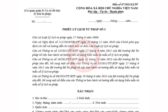 Xin cấp Phiếu lý lịch tư pháp số 2 như thế nào? Phiếu LLTP số 2 có được ủy quyền để xin cấp không?