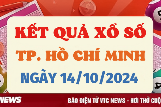Kết quả xổ số TP.HCM hôm nay 14/10/2024 - XSHCM 14/10