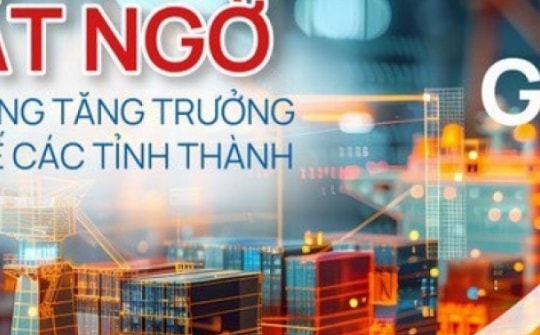 Bất ngờ xếp hạng tăng trưởng kinh tế các tỉnh thành
