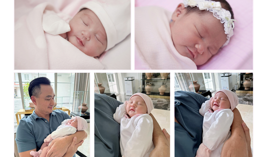 Vợ diễn viên Chi Bảo khoe cận vẻ đáng yêu của con gái mới sinh