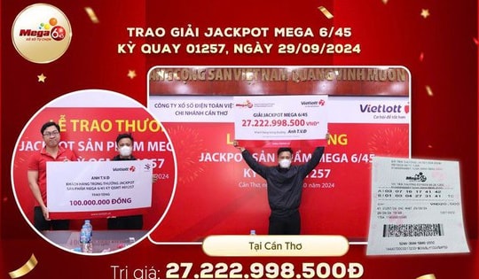 Kiên trì với 1 dãy số Vietlott, người đàn ông bất ngờ nhận tin trúng độc đắc vài chục tỷ