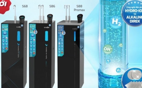 Dòng máy lọc nước Hydro-ion Kiềm 7 điện cực titan phủ bạch kim của Karofi có gì đáng quan tâm?