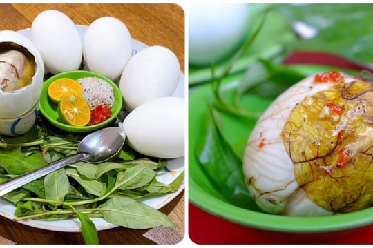 Ăn trứng vịt lộn cùng với rau răm có tác dụng gì?