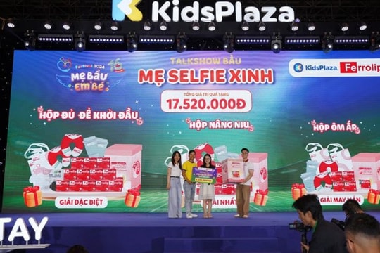 Ferrolip bùng nổ hoạt động tại ngày hội Kidsplaza Mẹ bầu và em bé 2024