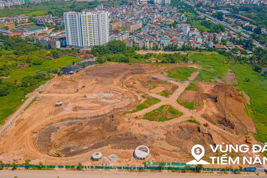 Toàn cảnh công viên hơn 170 tỷ đồng ở quận rộng nhất Hà Nội, dự kiến hoàn thành sau 2 năm nữa