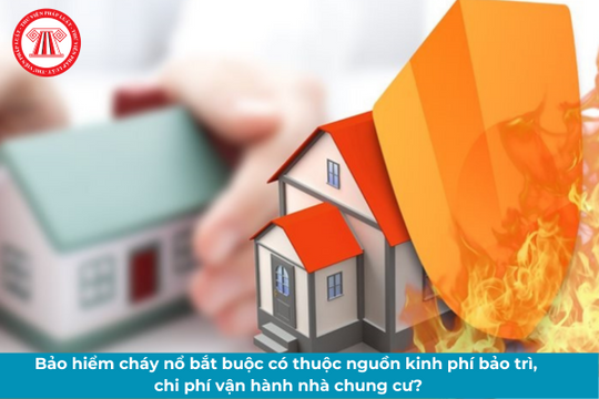 Bảo hiểm cháy nổ bắt buộc có thuộc nguồn kinh phí bảo trì, chi phí vận hành nhà chung cư?