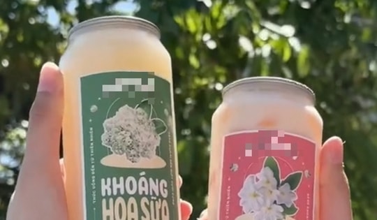 Sau mì trà sữa bắp bò, trà sữa vị hoa sữa và nước khoáng hoa sữa tiếp tục khiến netinzen 'chao đảo'