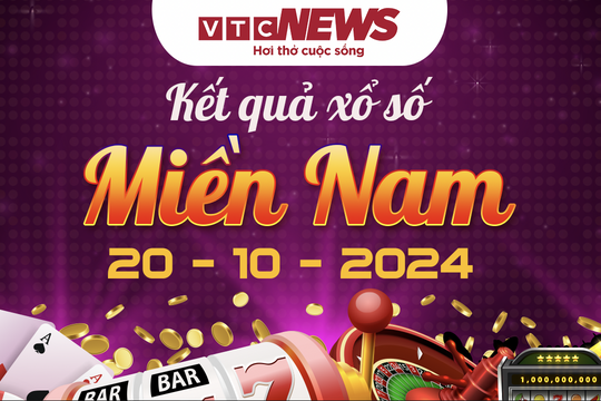 XSMN 20/10 - Trực tiếp kết quả xổ số miền Nam hôm nay 20/10/2024