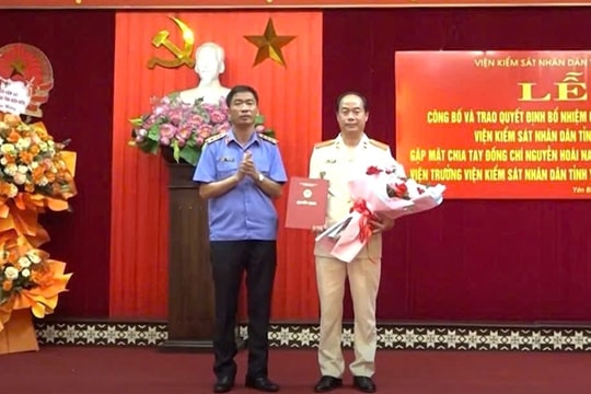 Điều động, bổ nhiệm tân Viện trưởng Viện Kiểm sát nhân dân tỉnh