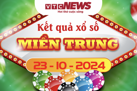 XSMT 23/10 - Trực tiếp kết quả xổ số miền Trung hôm nay 23/10/2024