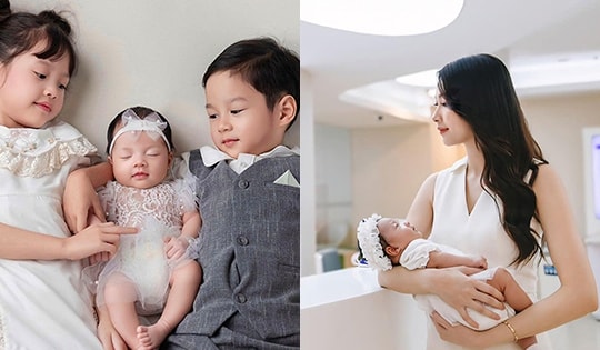 Con gái út Hoa hậu Đặng Thu Thảo đáng yêu như thiên thần