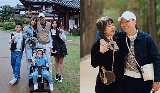 3 nhóc tì nhà Mạnh Trường 'gây sốt' khi đi du lịch Hàn Quốc cùng bố mẹ