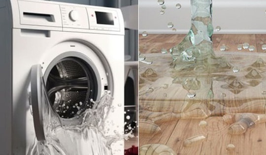 Chỉ vì để sai chỗ mà ống nước trong máy giặt vỡ, khiến nhà tôi ngập tràn trong nước!