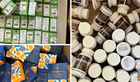 Tiểu thương mua trôi nổi hàng ngàn viên giảm cân, detox cơ thể để bán lại trên sàn thương mại điện tử, kiếm lời