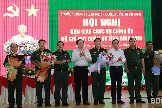 Bổ nhiệm tân Chính ủy, Phó Chỉ huy trưởng kiêm Tham mưu trưởng, Phó Chính ủy, Chủ nhiệm Chính trị Bộ Chỉ huy Quân sự tỉnh