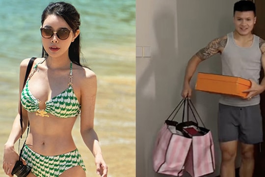 Bạn gái tin đồn Văn Thanh tung ảnh gây chú ý, Quang Hải tặng quà cho vợ xinh