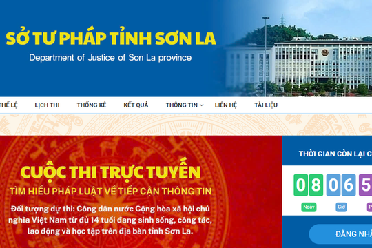 Câu hỏi kèm đáp án Cuộc thi Tìm hiểu pháp luật về tiếp cận thông tin tỉnh Sơn La