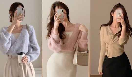 Kiểu áo len giúp bạn trông mảnh mai, vòng eo thon thả, tôn dáng tức thì