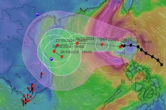 Tin bão Trà Mi (bão số 6) mới nhất ngày 25/10? Bão Trà Mi có thể mạnh đến cấp bao nhiêu?