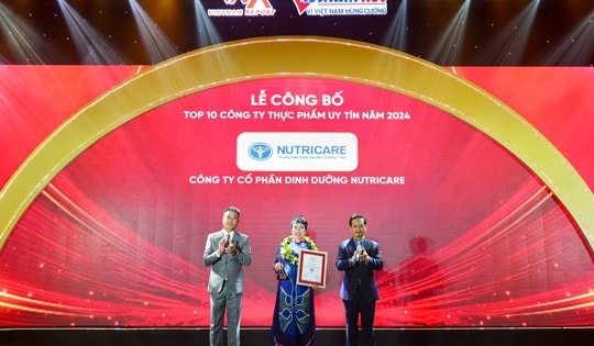 Nutricare 4 năm liên tiếp giữ vững vị trí Top 10 Công ty thực phẩm uy tín