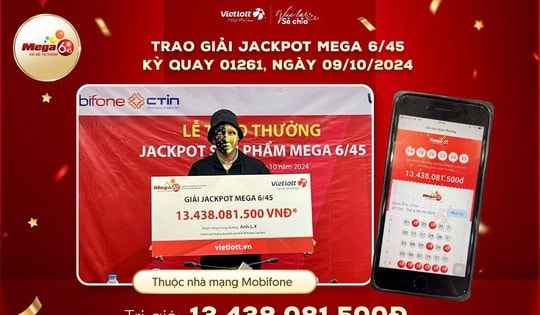 Mua vé số để giải trí, người đàn ông bất ngờ được thông báo trúng độc đắc Vietlott