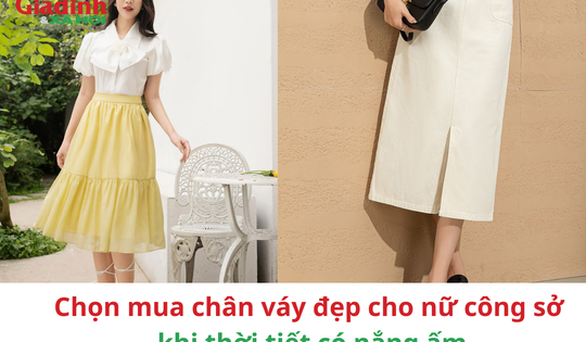 Chọn mua chân váy đẹp cho nữ công sở khi thời tiết có nắng ấm