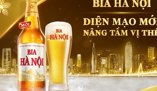 Bia Hà Nội – phiên bản bia chai 450ml thay diện mạo mới