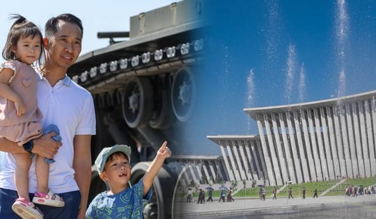 Người dân Thủ đô nô nức đến chiêm ngưỡng đến Bảo tàng quân sự 'khủng' nhất Việt Nam trong ngày đầu tiên mở cửa