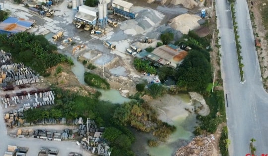 Hà Nội: Trạm trộn bê tông gây ô nhiễm môi trường ở Hoài Đức đã tạm dừng hoạt động