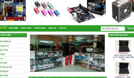 2 website thương mại điện tử bán 'chui' máy tính, linh kiện điện tử