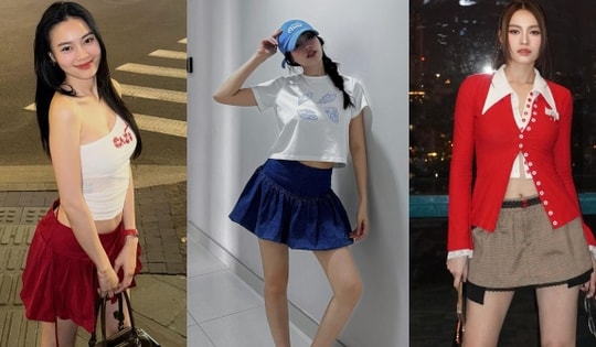 U40 Ninh Dương Lan Ngọc dạo gần đây thường xuyên diện váy ngắn, trẻ như nữ sinh