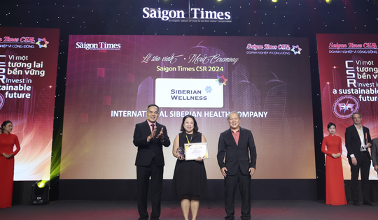 Siberian Wellness vinh dự nhận Giải thưởng Saigon Times CSR 2024, khẳng định cam kết phát triển bền vững và trách nhiệm xã hội