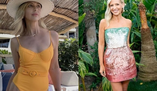 Sao phim 'Sex and the City' 47 tuổi vẫn diện bikini khoe dáng gợi cảm nhờ chăm luyện bài tập này ở nhà