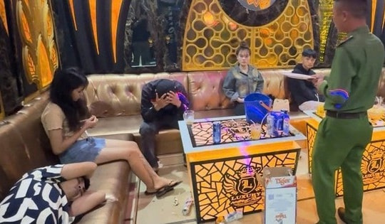 7 nam nữ sử dụng ma túy, bay lắc trong quán karaoke