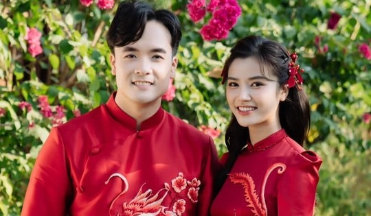 Anh Đào 'Gặp em ngày nắng' rạng rỡ trong lễ ăn hỏi với chồng diễn viên điển trai