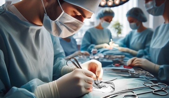 Y bác sĩ xếp hàng xem dị vật trong miệng người đàn ông trẻ