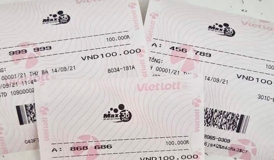 Một người chơi may mắn cùng lúc trúng tới 30 giải đặc biệt Vietlott