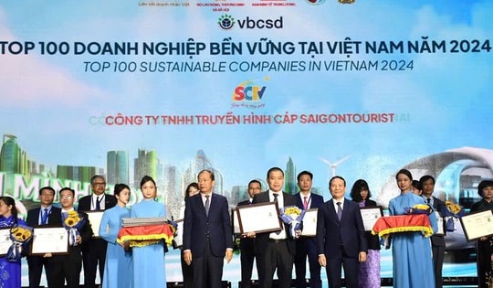 SCTV vinh dự lọt Top 100 Doanh nghiệp phát triển bền vững tại Việt Nam 2024