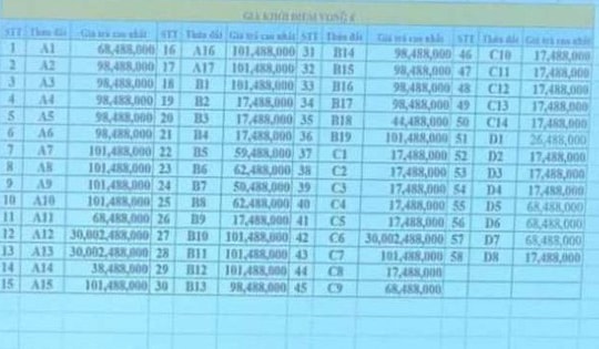 Huyện Sóc Sơn nói gì về việc người trả giá 30 tỷ đồng/m2 'than' có áp lực tại phiên đấu giá?