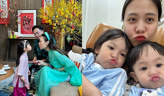 Hai con đáng yêu của Cường Đô la - Đàm Thu Trang