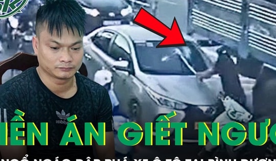 Kẻ ngổ ngáo đập phá xe ô tô sau va chạm có tiền án giết người