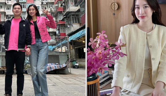 Soi tủ đồ mùa đông ngập tràn kiểu áo chất tweed của 'nàng dâu hào môn' Đỗ Mỹ Linh