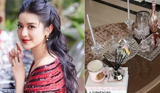 Á hậu chưa chồng giàu có trang trí đồ pha lê lấp lánh, khoe không gian sống đẳng cấp