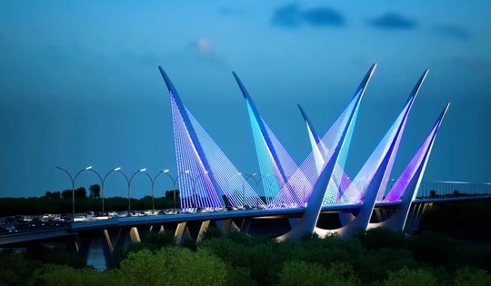 Ngắm thiết kế cầu Thượng Cát hơn 8.000 tỷ mới được Hà Nội phê duyệt