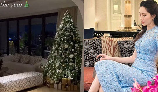 Đặng Thu Thảo khoe nhà tràn ngập không khí Noel, không gian sống mới chuẩn giới thượng lưu
