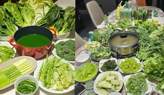 Cười ra nước mắt với tiệc tất niên: Lẩu xanh mướt và thịt 'tan vào nước' gây bão mạng