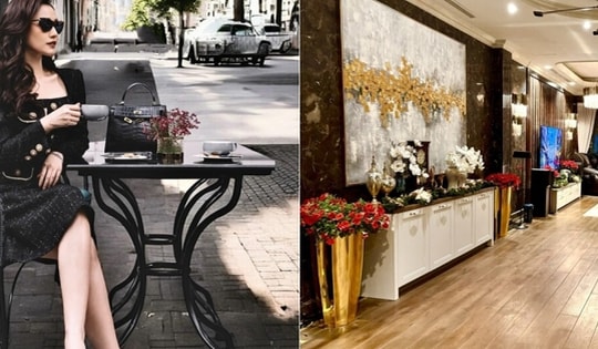 Màu sắc Giáng sinh tràn ngập không gian sống trong biệt thự 60 tỷ của 'nữ diễn viên giàu nhất miền Bắc'