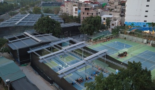 Hình ảnh loạt sân Pickleball 'mọc như nấm sau mưa' trên đất dự án ở Nam Từ Liêm, Hà Nội