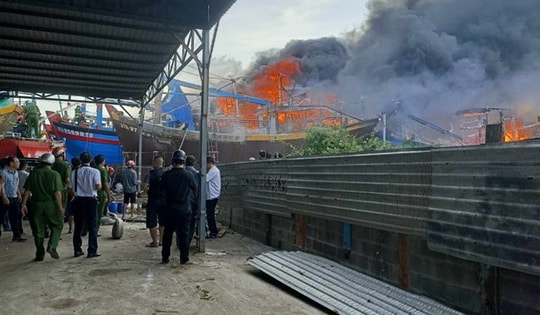 Đề nghị truy tố thợ hàn trong vụ cháy 11 tàu cá tại Phan Thiết