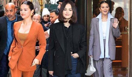 Selena Gomez đúng là "cao thủ" mặc áo blazer, phối đồ trẻ trung mà vẫn sang trọng
